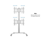 Multibrackets M 180 Dual Vertical Mobile Floor Stand for Two 32"–55" Screens | 7350105212222