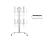Multibrackets M 180 Dual Vertical Mobile Floor Stand for Two 32"–55" Screens | 7350105212222