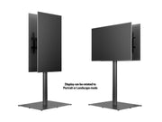Multibrackets M 180 HD Back-to-Back Black Floor Stand for 55"-80" Screens | 7350073737284 Floor Stand Multibrackets