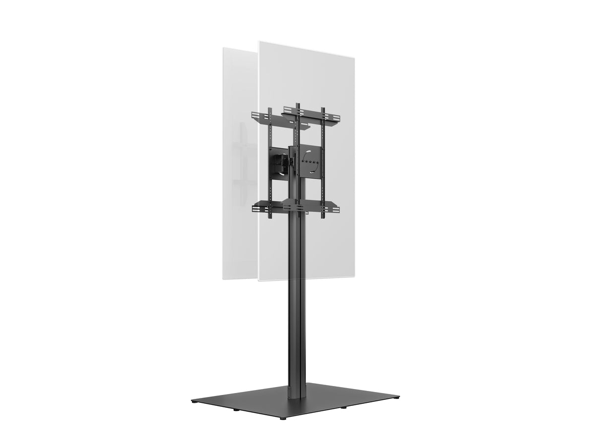 Multibrackets M 180 HD Back-to-Back Black Floor Stand for 55"-80" Screens | 7350073737284 Floor Stand Multibrackets