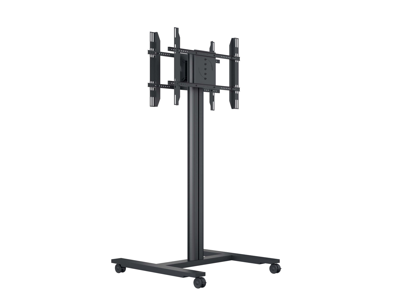 Multibrackets M 180 HD Back-to-Back Black Mobile Floor Stand for 55"-80" Screens | 7350073735983 Floor Stand Multibrackets