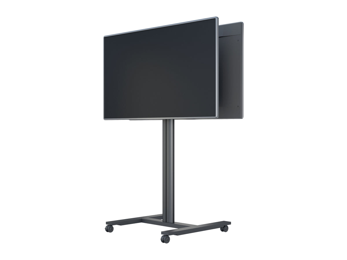 Multibrackets M 180 HD Back-to-Back Black Mobile Floor Stand for 55"-80" Screens | 7350073735983 Floor Stand Multibrackets