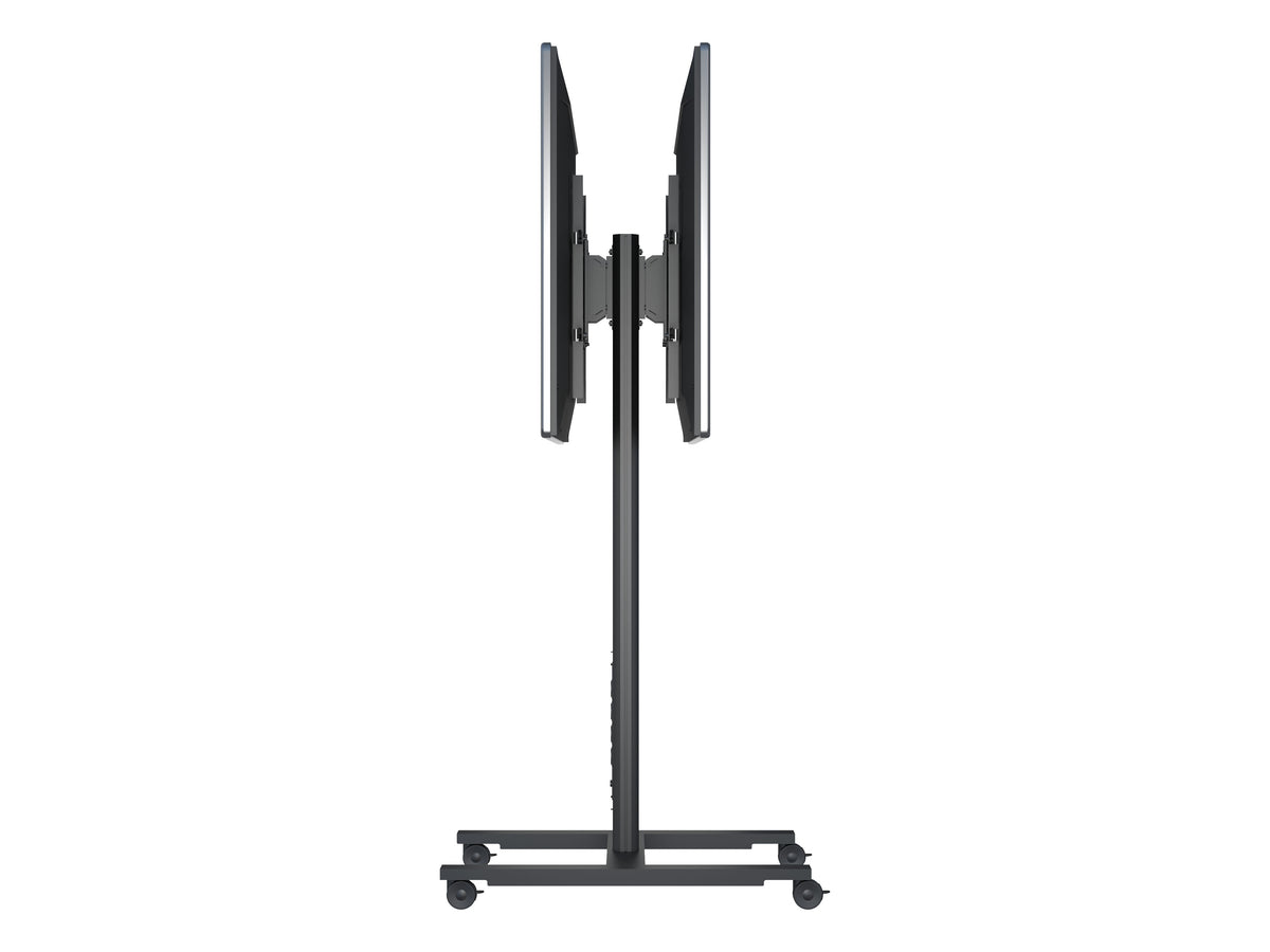 Multibrackets M 180 HD Back-to-Back Black Mobile Floor Stand for 55"-80" Screens | 7350073735983 Floor Stand Multibrackets