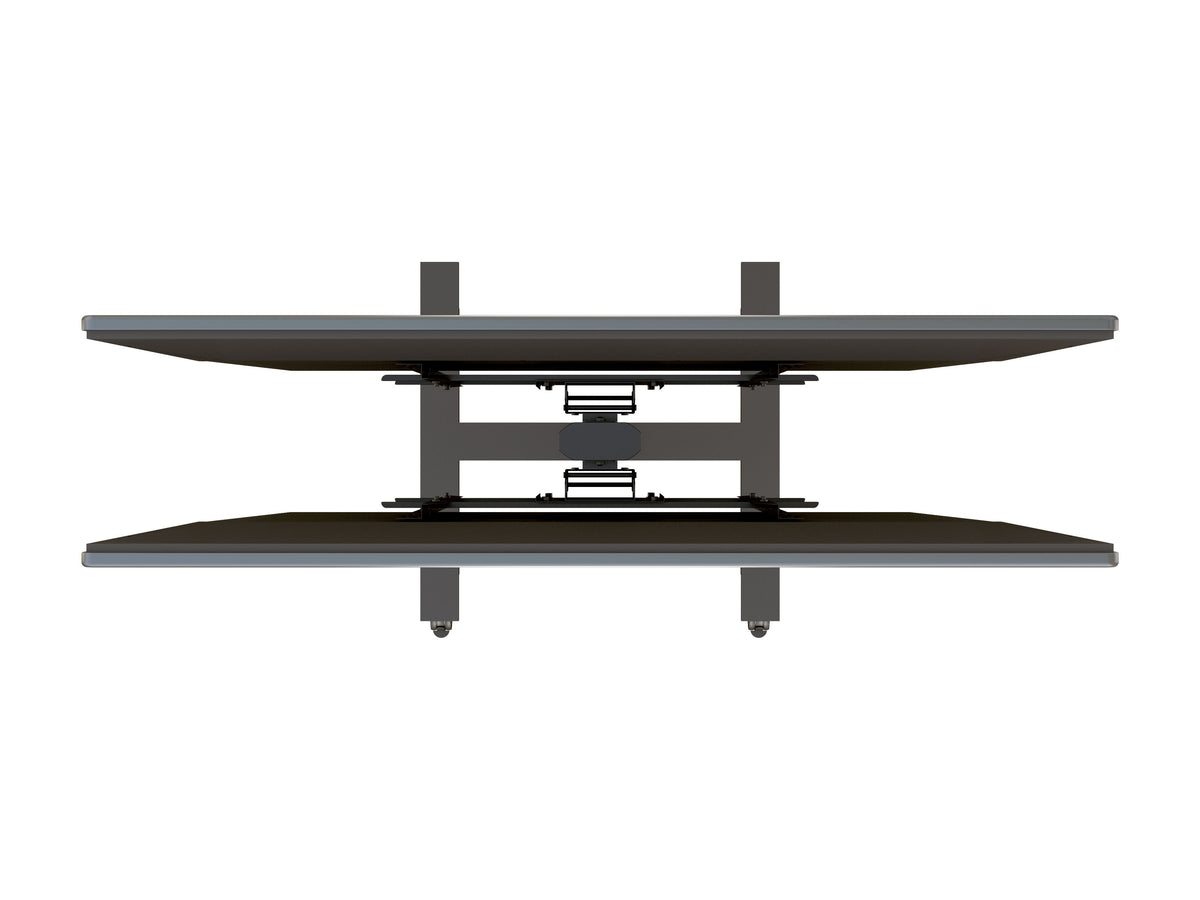 Multibrackets M 180 HD Back-to-Back Black Mobile Floor Stand for 55"-80" Screens | 7350073735983 Floor Stand Multibrackets