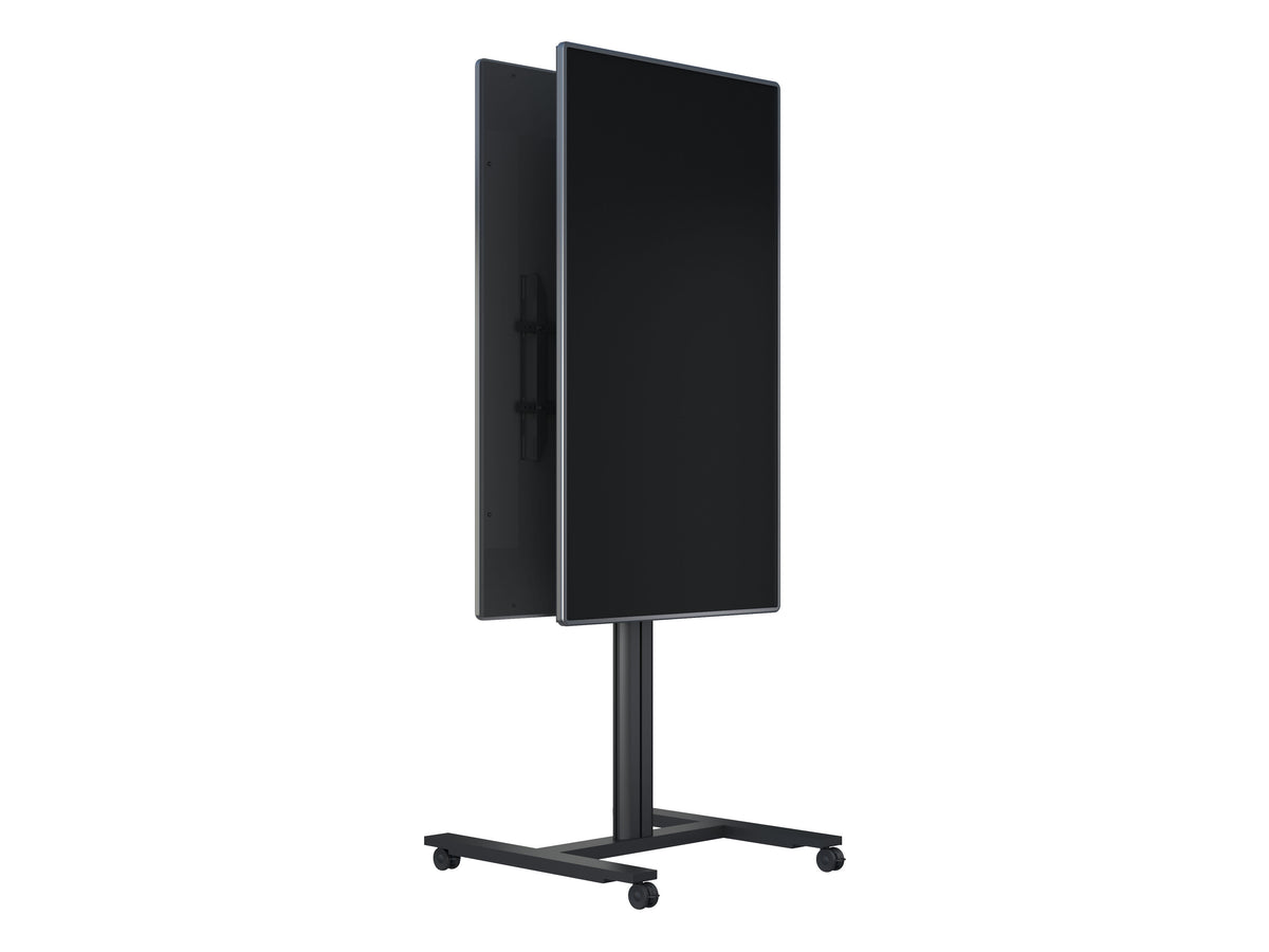 Multibrackets M 180 HD Back-to-Back Black Mobile Floor Stand for 55"-80" Screens | 7350073735983 Floor Stand Multibrackets