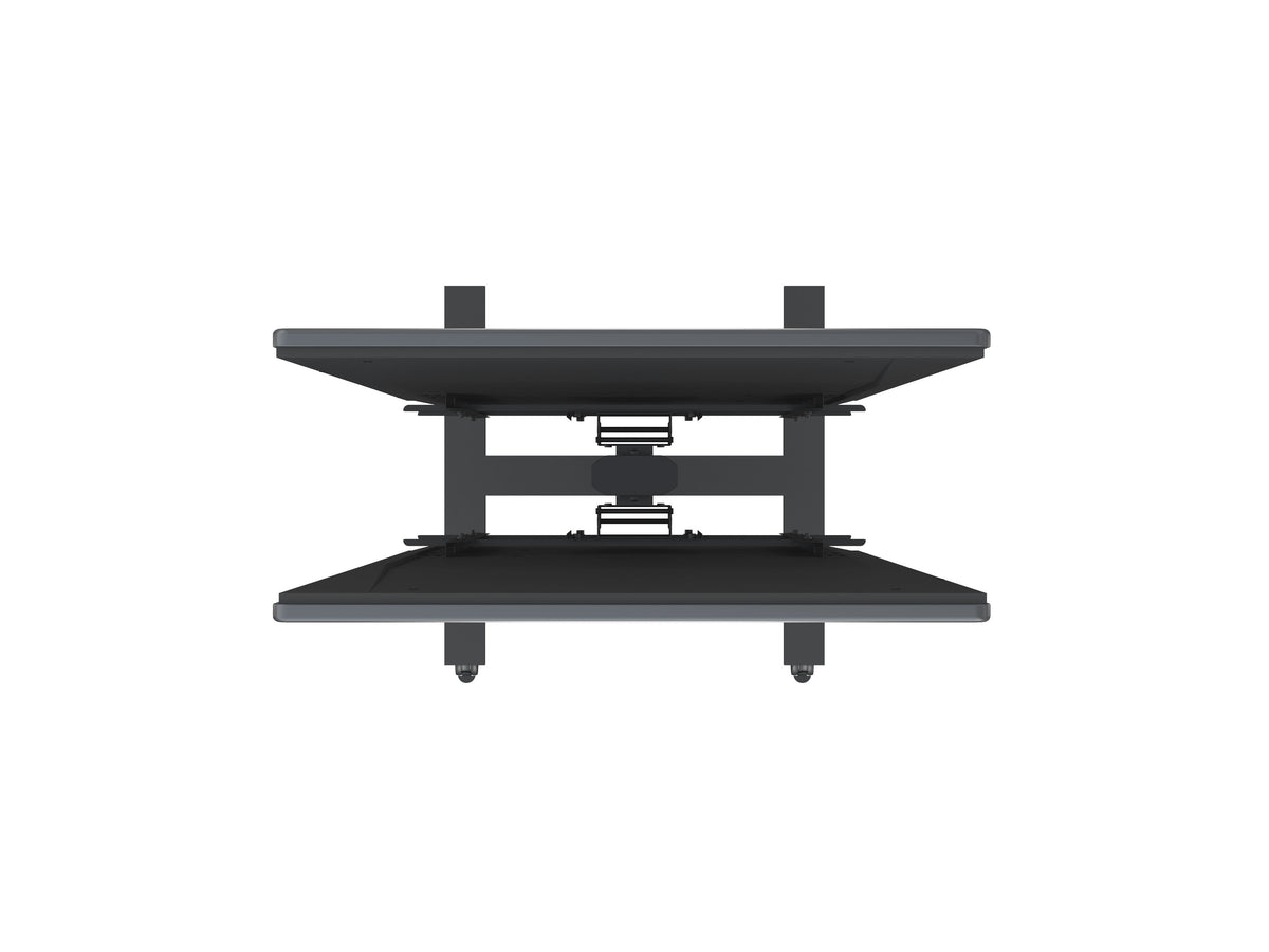 Multibrackets M 180 HD Back-to-Back Black Mobile Floor Stand for 55"-80" Screens | 7350073735983 Floor Stand Multibrackets