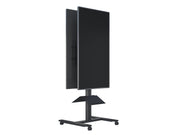 Multibrackets M 180 HD Back-to-Back Black Mobile Floor Stand for 55"-80" Screens | 7350073735983 Floor Stand Multibrackets