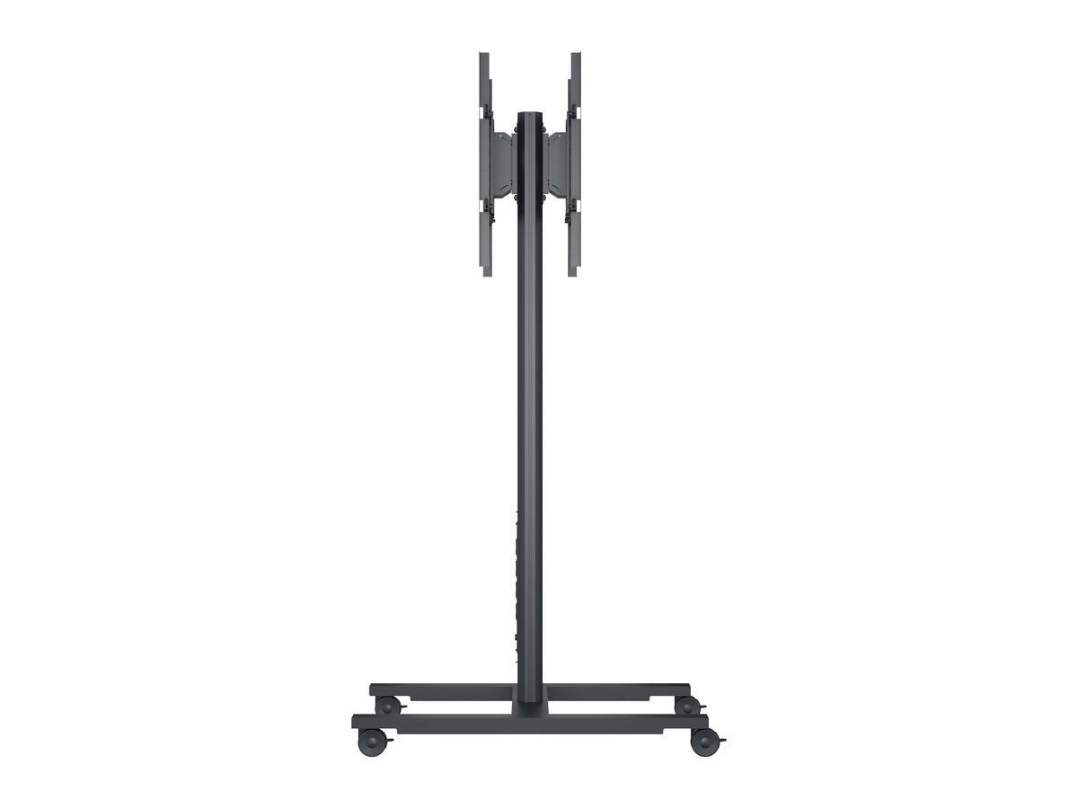 Multibrackets M 180 HD Back-to-Back Black Mobile Floor Stand for 55"-80" Screens | 7350073735983 Floor Stand Multibrackets