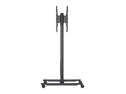 Multibrackets M 180 HD Back-to-Back Black Mobile Floor Stand for 55"-80" Screens | 7350073735983 Floor Stand Multibrackets