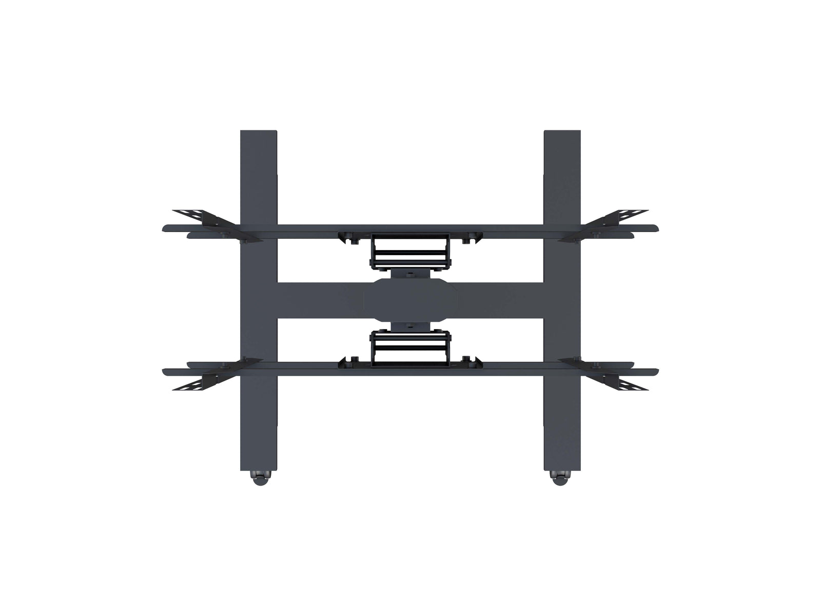 Multibrackets M 180 HD Back-to-Back Black Mobile Floor Stand for 55"-80" Screens | 7350073735983 Floor Stand Multibrackets