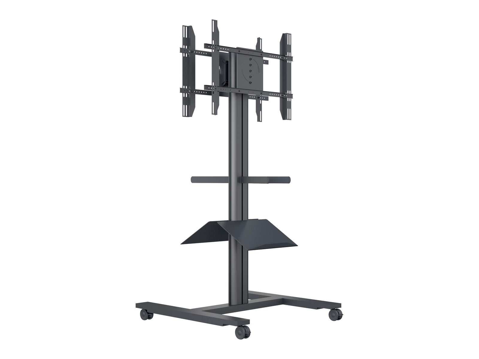 Multibrackets M 180 HD Back-to-Back Black Mobile Floor Stand for 55"-80" Screens | 7350073735983 Floor Stand Multibrackets