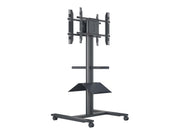 Multibrackets M 180 HD Back-to-Back Black Mobile Floor Stand for 55"-80" Screens | 7350073735983 Floor Stand Multibrackets