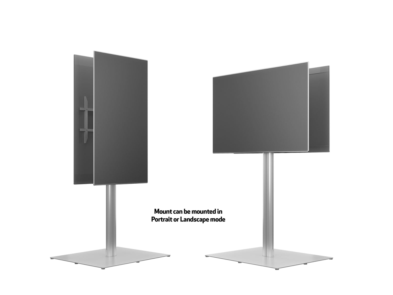 Multibrackets M 180 HD Back-to-Back Silver Floor Stand for 55"-80" Screens | 7350073737291 Floor Stand Multibrackets