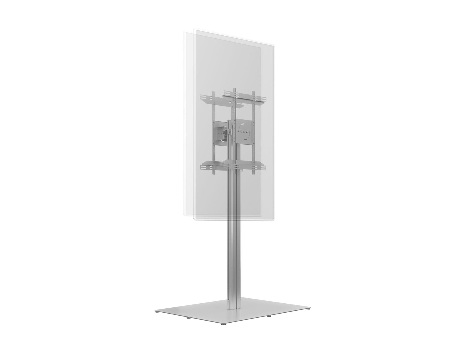 Multibrackets M 180 HD Back-to-Back Silver Floor Stand for 55"-80" Screens | 7350073737291 Floor Stand Multibrackets