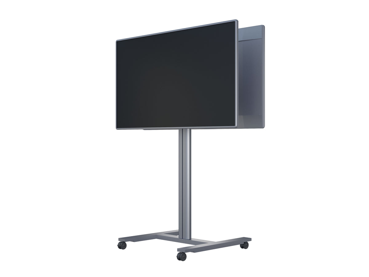 Multibrackets M 180 HD Back-to-Back Silver Mobile Floor Stand for 55"-80" Screens | 7350073735990 Floor Stand Multibrackets