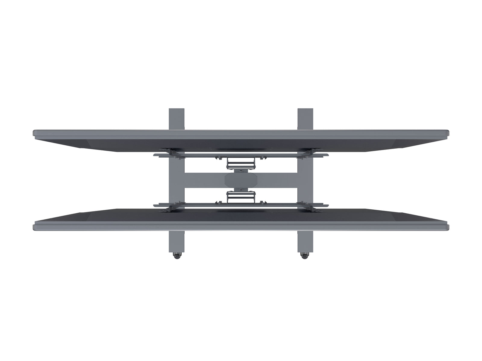 Multibrackets M 180 HD Back-to-Back Silver Mobile Floor Stand for 55"-80" Screens | 7350073735990 Floor Stand Multibrackets