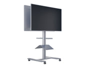 Multibrackets M 180 HD Back-to-Back Silver Mobile Floor Stand for 55"-80" Screens | 7350073735990 Floor Stand Multibrackets