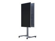 Multibrackets M 180 HD Back-to-Back Silver Mobile Floor Stand for 55"-80" Screens | 7350073735990 Floor Stand Multibrackets