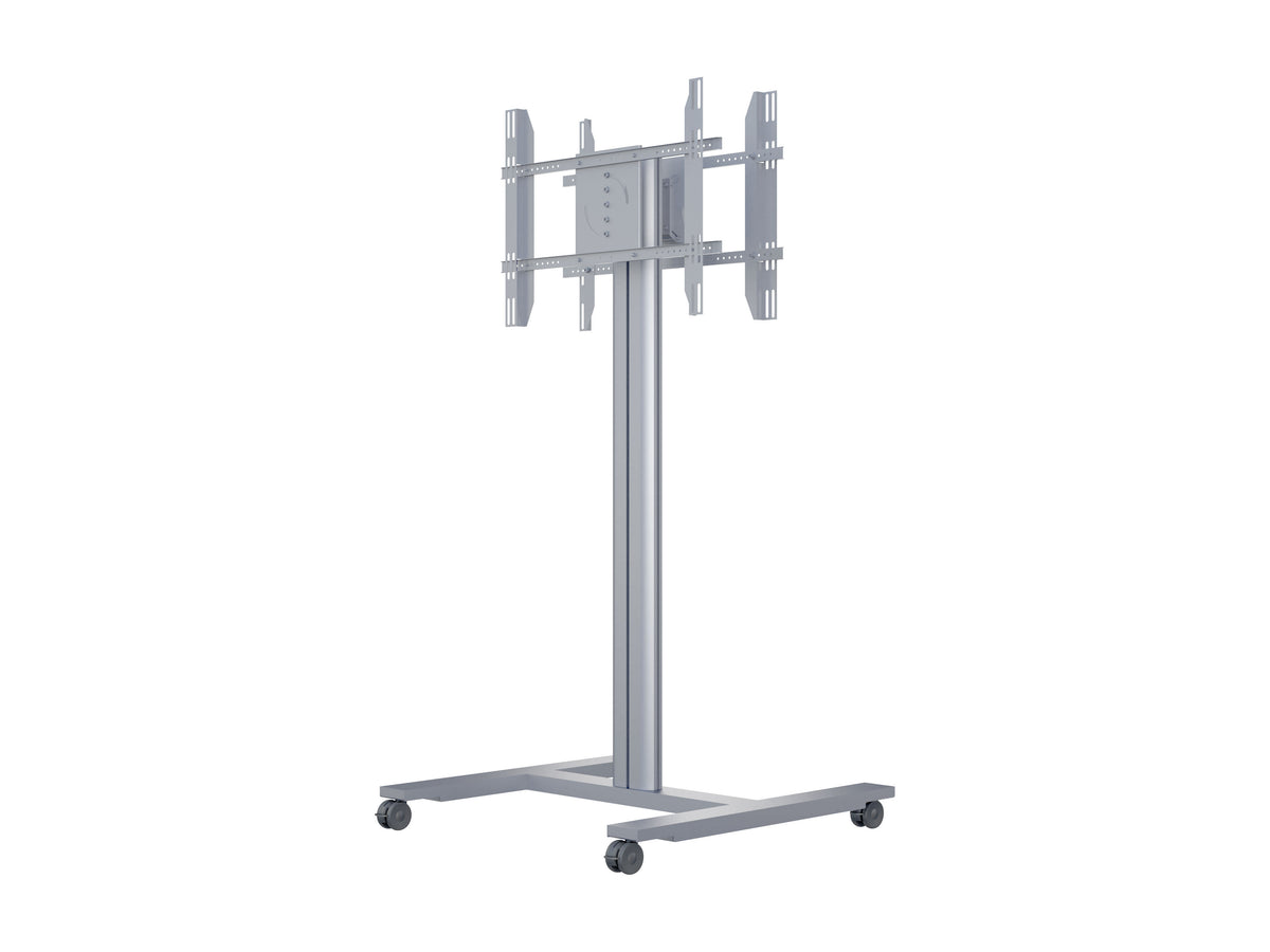 Multibrackets M 180 HD Back-to-Back Silver Mobile Floor Stand for 55"-80" Screens | 7350073735990 Floor Stand Multibrackets