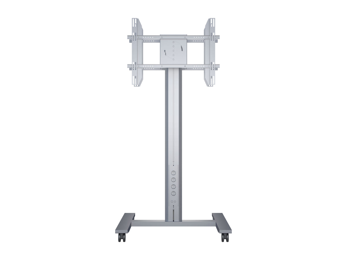 Multibrackets M 180 HD Back-to-Back Silver Mobile Floor Stand for 55"-80" Screens | 7350073735990 Floor Stand Multibrackets