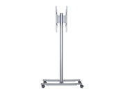 Multibrackets M 180 HD Back-to-Back Silver Mobile Floor Stand for 55"-80" Screens | 7350073735990 Floor Stand Multibrackets