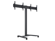 Multibrackets M 180 HD Dual Black Mobile Floor Stand for 40"-60" Screens | 7350073735358 Floor Stand Multibrackets