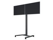 Multibrackets M 180 HD Dual Black Mobile Floor Stand for 40"-60" Screens | 7350073735358 Floor Stand Multibrackets