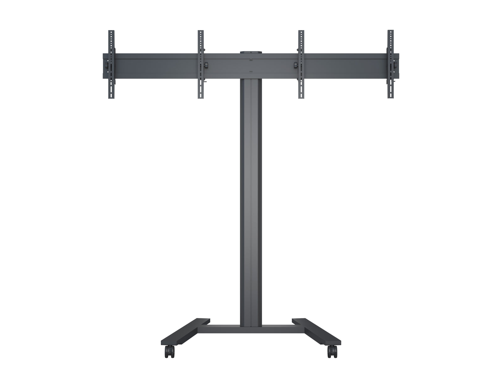 Multibrackets M 180 HD Dual Black Mobile Floor Stand for 40"-60" Screens | 7350073735358 Floor Stand Multibrackets