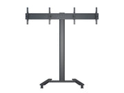 Multibrackets M 180 HD Dual Black Mobile Floor Stand for 40"-60" Screens | 7350073735358 Floor Stand Multibrackets