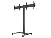Multibrackets M 180 HD Dual Black Mobile Floor Stand for 40"-60" Screens | 7350073735358 Floor Stand Multibrackets