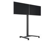 Multibrackets M 180 HD Dual Black Mobile Floor Stand for 40"-60" Screens | 7350073735358 Floor Stand Multibrackets