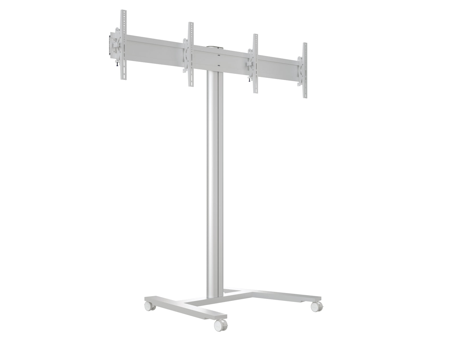 Multibrackets M 180 HD Dual Silver Mobile Floor Stand for 40"-60" Screen | 7350073735365 Floor Stand Multibrackets