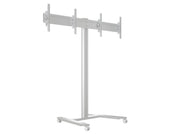 Multibrackets M 180 HD Dual Silver Mobile Floor Stand for 40"-60" Screen | 7350073735365 Floor Stand Multibrackets