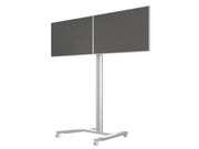Multibrackets M 180 HD Dual Silver Mobile Floor Stand for 40"-60" Screen | 7350073735365 Floor Stand Multibrackets