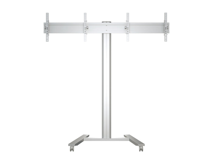 Multibrackets M 180 HD Dual Silver Mobile Floor Stand for 40"-60" Screen | 7350073735365 Floor Stand Multibrackets