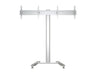Multibrackets M 180 HD Dual Silver Mobile Floor Stand for 40"-60" Screen | 7350073735365