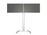 Multibrackets M 180 HD Dual Silver Mobile Floor Stand for 40"-60" Screen | 7350073735365 Floor Stand Multibrackets