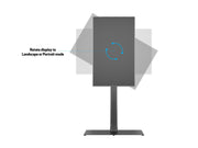 Multibrackets M 180 HD Single Black Floor Stand for 55"–80" Screens | 7350073737260