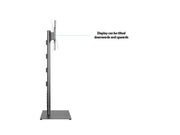 Multibrackets M 180 HD Single Black Floor Stand for 55"–80" Screens | 7350073737260