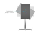 Multibrackets M 180 HD Single Silver Floor Stand for 55"–80" Screens | 7350073737277