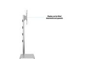 Multibrackets M 180 HD Single Silver Floor Stand for 55"–80" Screens | 7350073737277