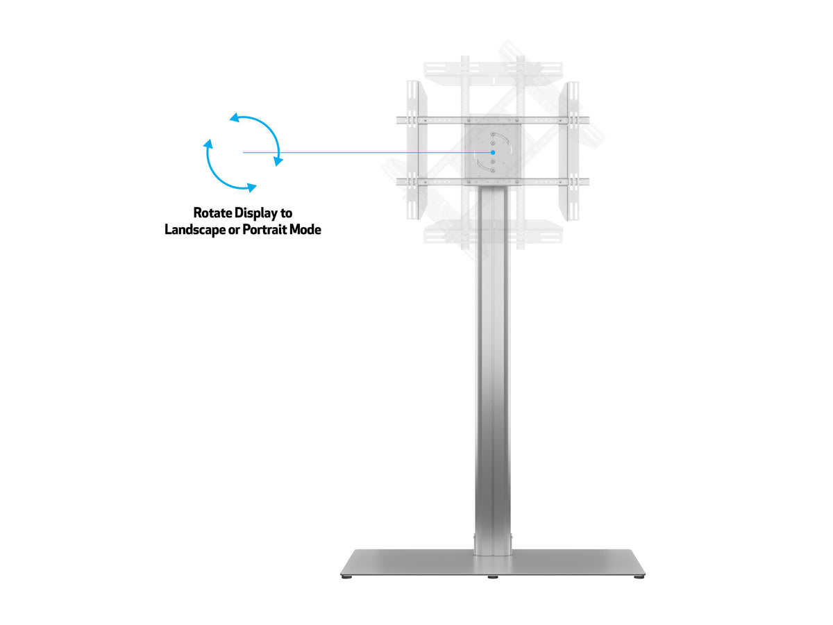 Multibrackets M 180 HD Single Silver Floor Stand for 55"–80" Screens | 7350073737277