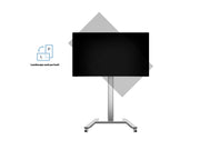 Multibrackets M 180 HD Single Silver Mobile Floor Stand for 55"-80" Screens | 7350073735327 Floor Stand Multibrackets