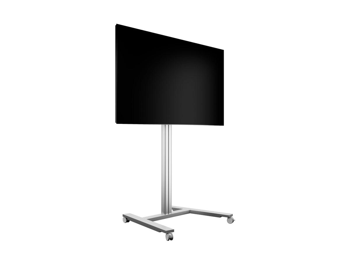 Multibrackets M 180 HD Single Silver Mobile Floor Stand for 55"-80" Screens | 7350073735327 Floor Stand Multibrackets