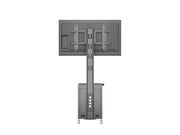 Multibrackets M 180 Single MediaBox4 Black Mobile Floor Stand for 40"-75" Screens | 7350022737761 Floor Stand Multibrackets