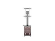 Multibrackets M 180 Single MediaBox4 Black Mobile Floor Stand for 40"-75" Screens | 7350022737761 Floor Stand Multibrackets