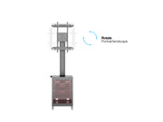 Multibrackets M 180 Single MediaBox4 Black Mobile Floor Stand for 40"-75" Screens | 7350022737761 Floor Stand Multibrackets