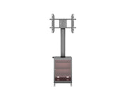 Multibrackets M 180 Single MediaBox4 Black Mobile Floor Stand for 40"-75" Screens | 7350022737761 Floor Stand Multibrackets