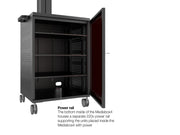 Multibrackets M 180 Single MediaBox4 Black Mobile Floor Stand for 40"-75" Screens | 7350022737761 Floor Stand Multibrackets