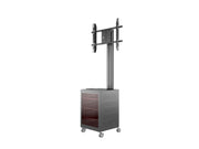 Multibrackets M 180 Single MediaBox4 Black Mobile Floor Stand for 40"-75" Screens | 7350022737761 Floor Stand Multibrackets